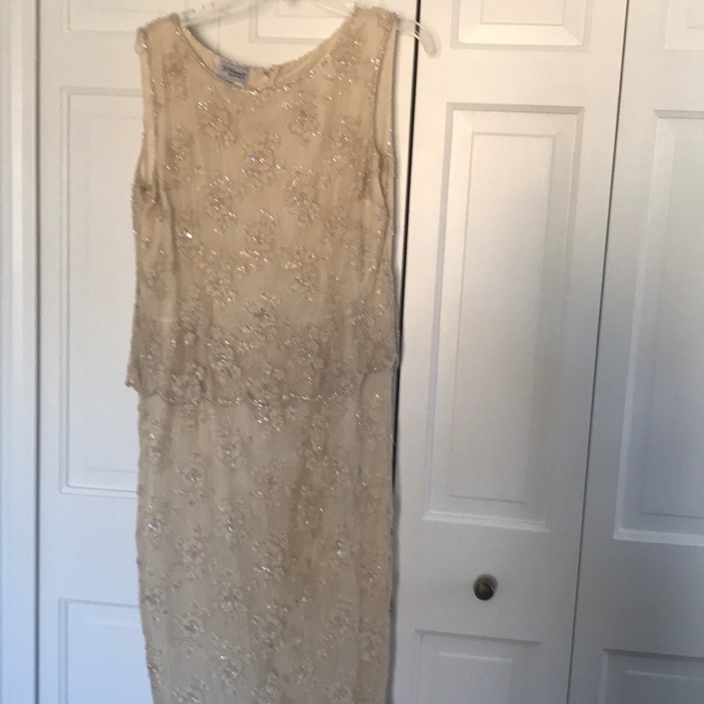 Beautiful beaded long Dress used it one time